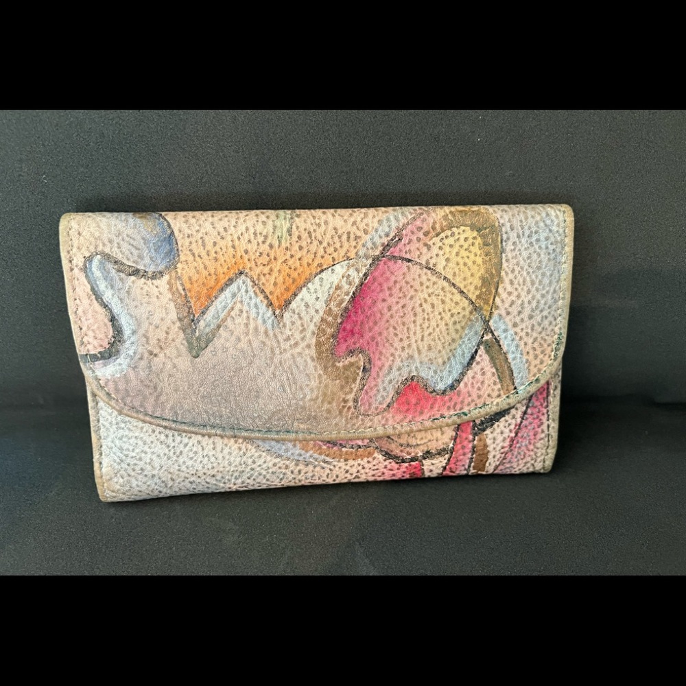 Painted Leather Wallet